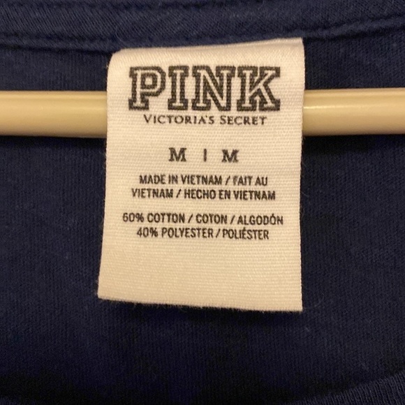 Pink by Victoria Secret navy sparkly long sleeve tee shirt. Very soft Medium
C - Picture 6 of 7